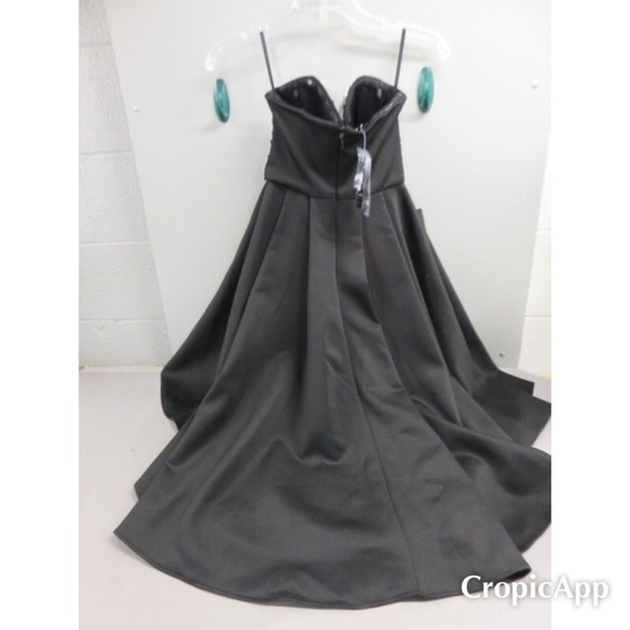 NWT, Bebe High/Low Crystal Prom Dress - Picture 2 of 6